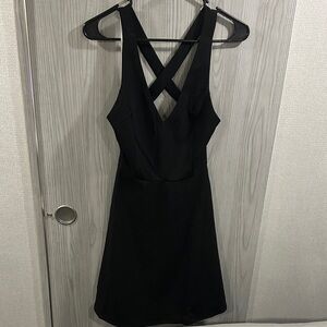 Lulu's Elegant Black Backless Dress